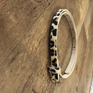 Cheetah print belt